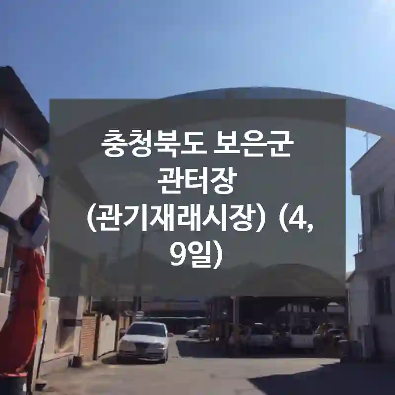 충청북도 보은군
관터장 (관기재래시장) (4, 9일)
