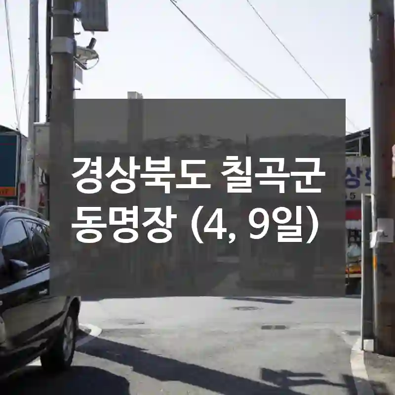 경상북도 칠곡군
동명장 (4, 9일)