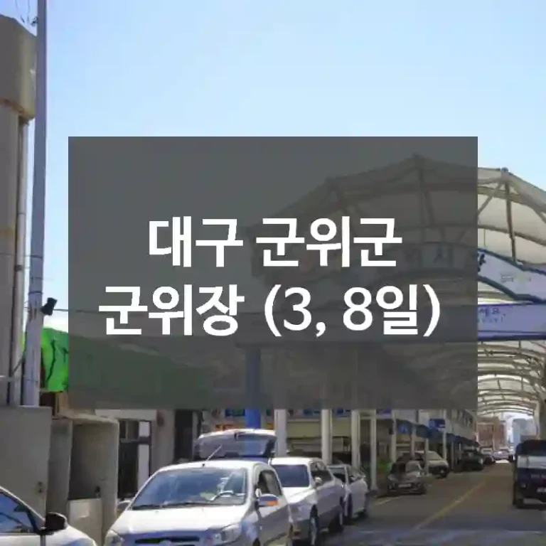 대구 군위군
군위장 (3, 8일)