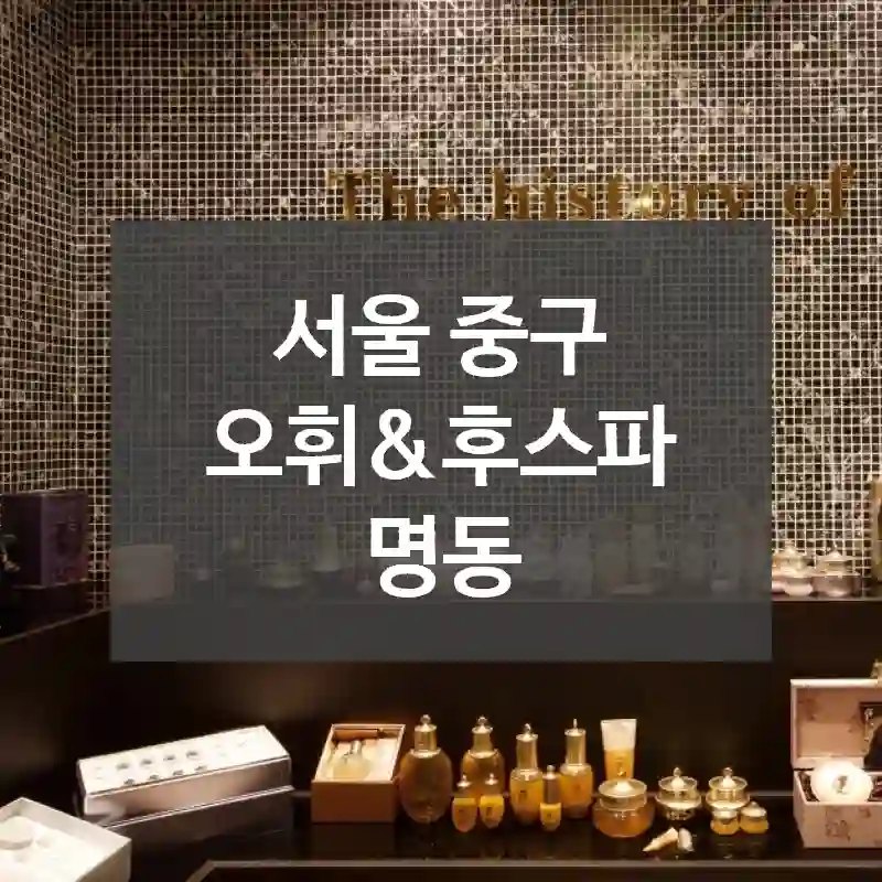 서울 중구
오휘&후스파 명동