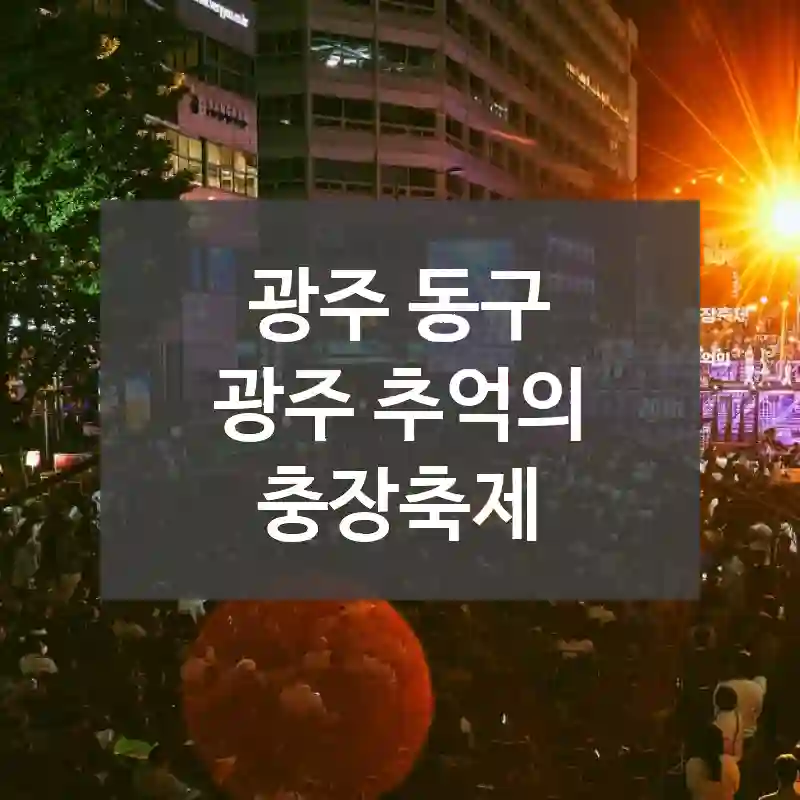 광주 동구
광주 추억의 충장축제