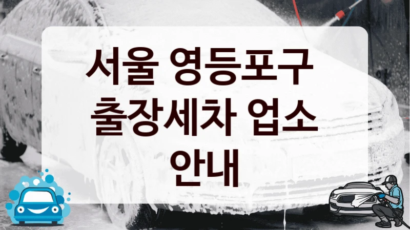 서울 영등포구 
출장세차 업소 안내