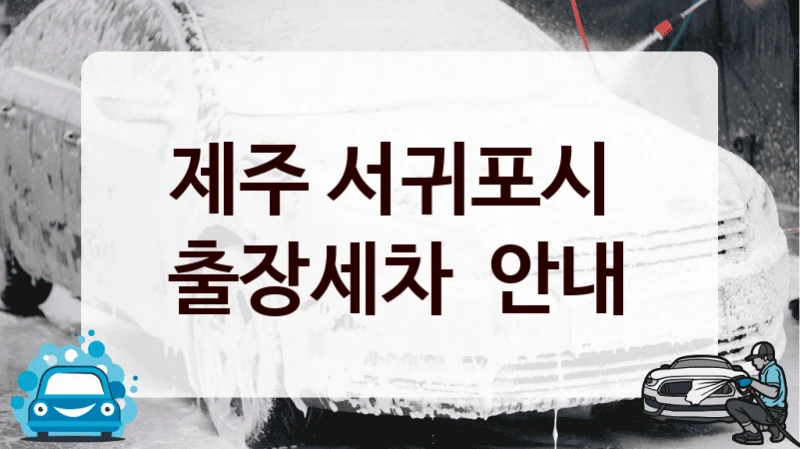 제주 서귀포시 
출장세차  안내