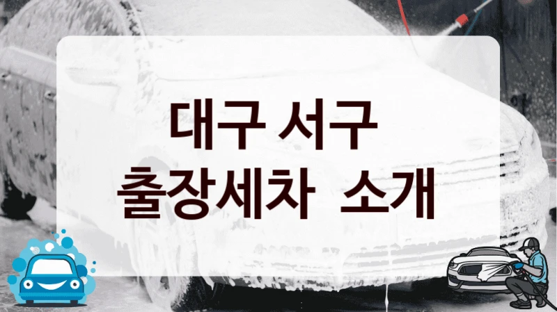 대구 서구 
출장세차  소개