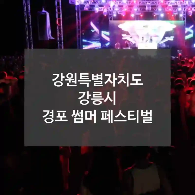 강원특별자치도 강릉시
경포 썸머 페스티벌