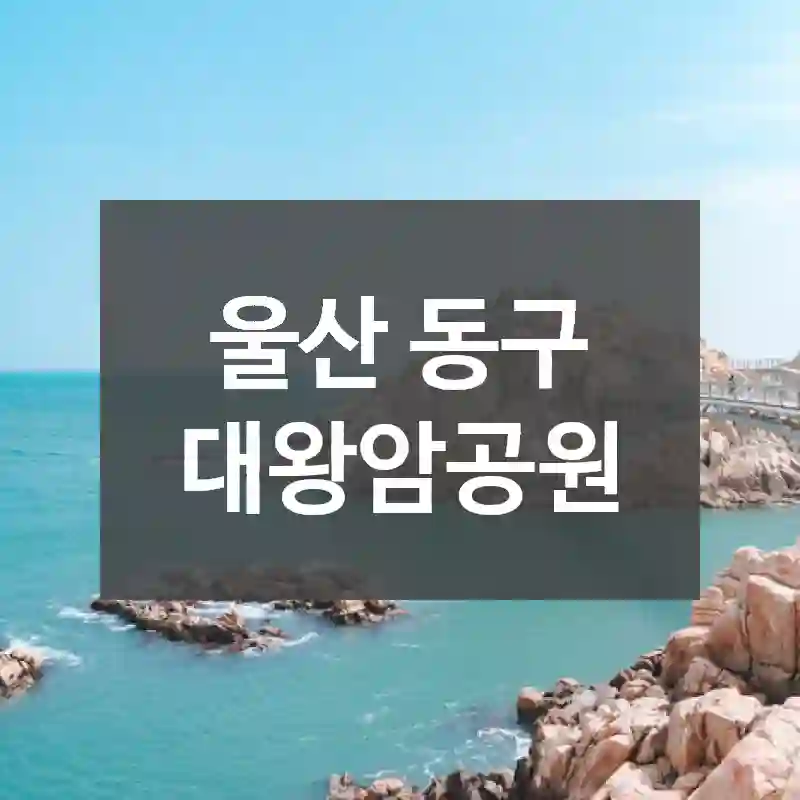 울산 동구
대왕암공원