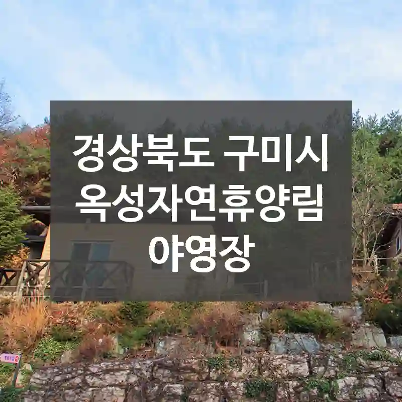 경상북도 구미시
옥성자연휴양림 야영장