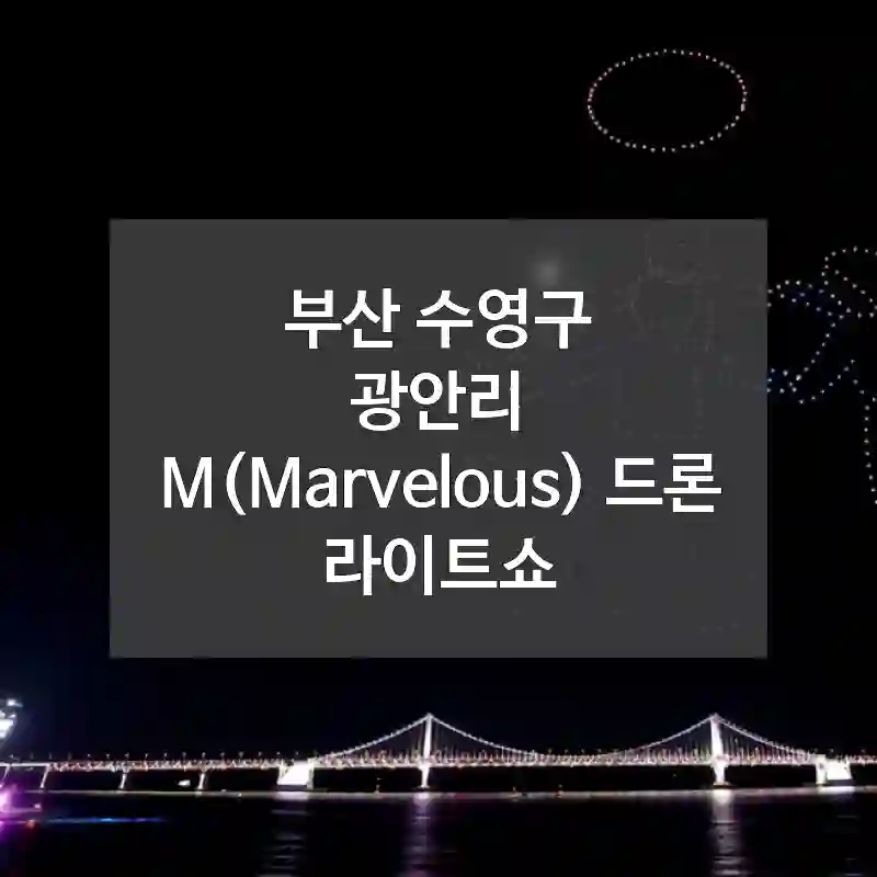 부산 수영구
광안리 M(Marvelous) 드론 라이트쇼
