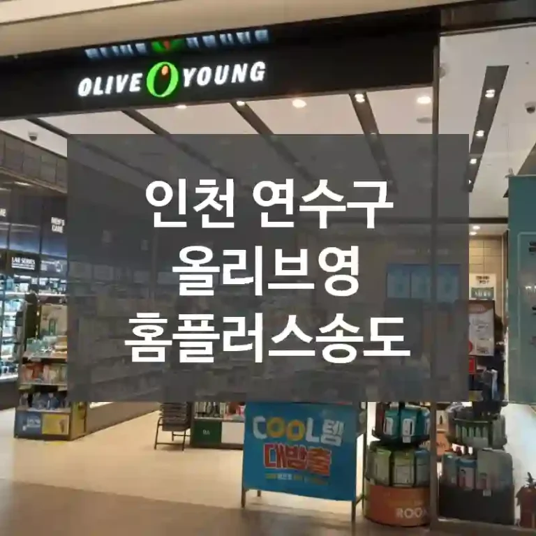 인천 연수구
올리브영 홈플러스송도