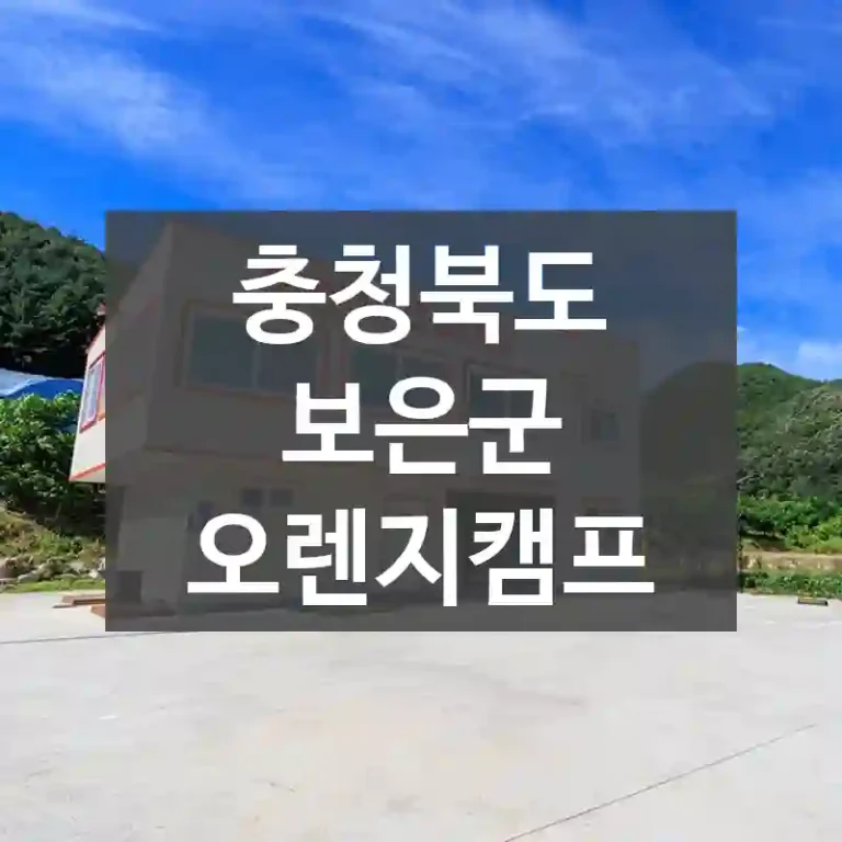 충청북도 보은군
오렌지캠프