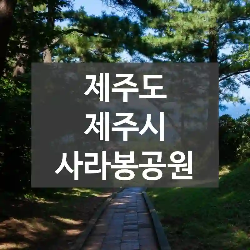 제주도 제주시
사라봉공원