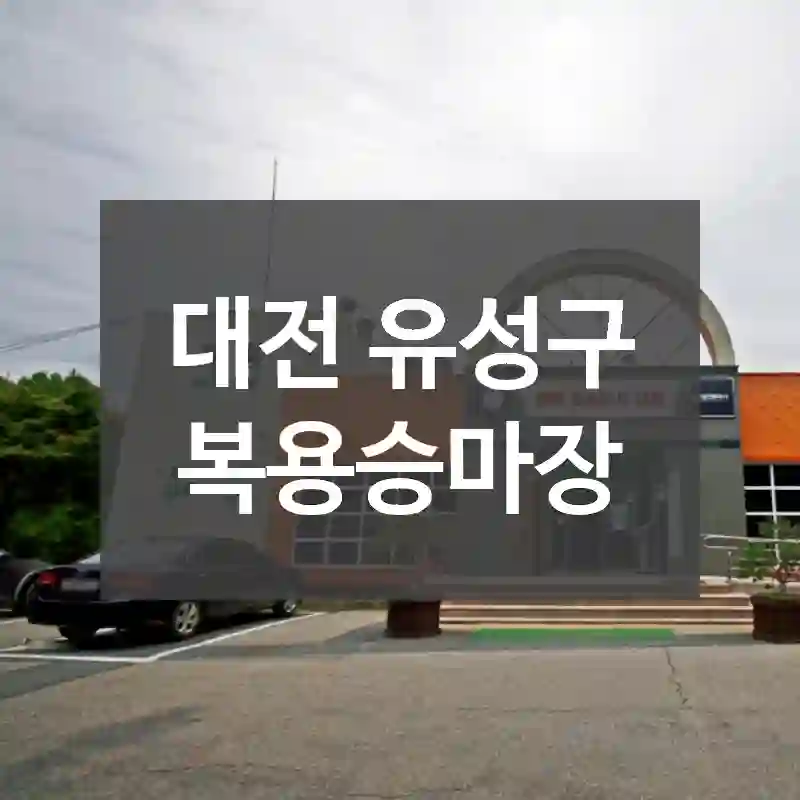 대전 유성구
복용승마장