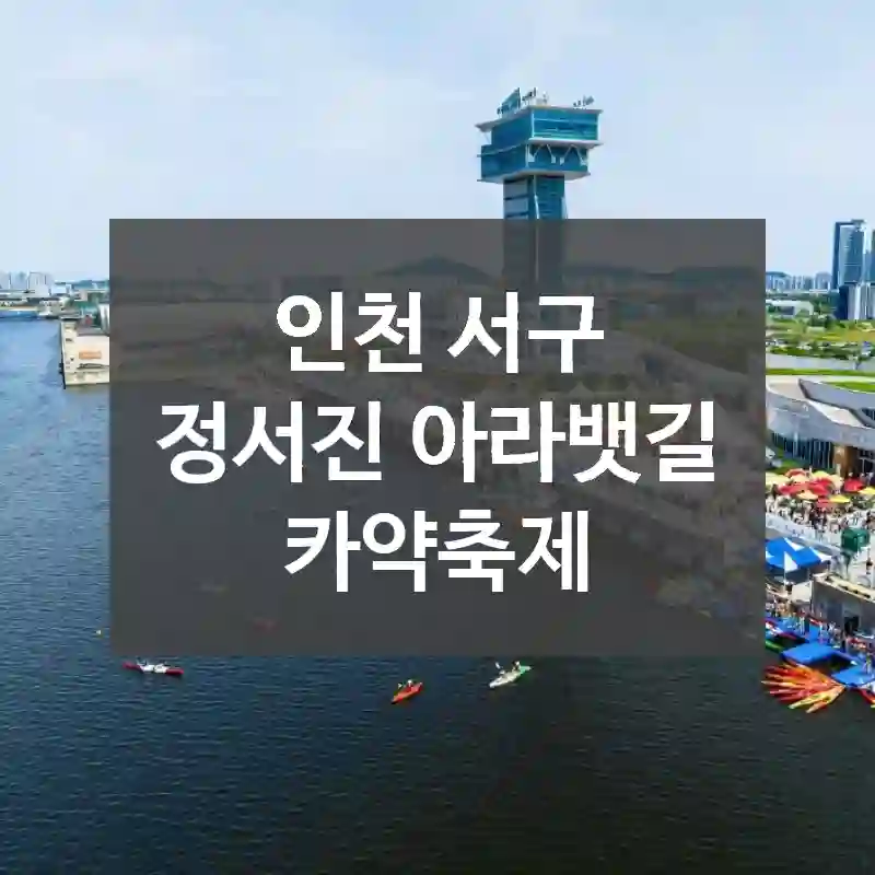 인천 서구
정서진 아라뱃길 카약축제