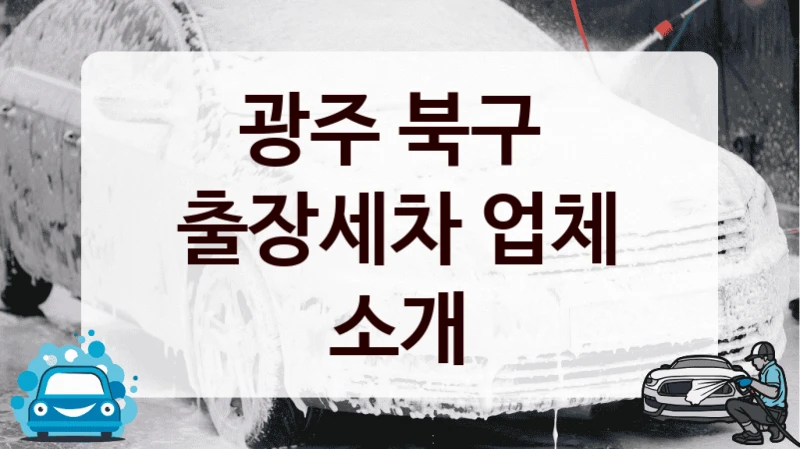 광주 북구 
출장세차 업체 소개