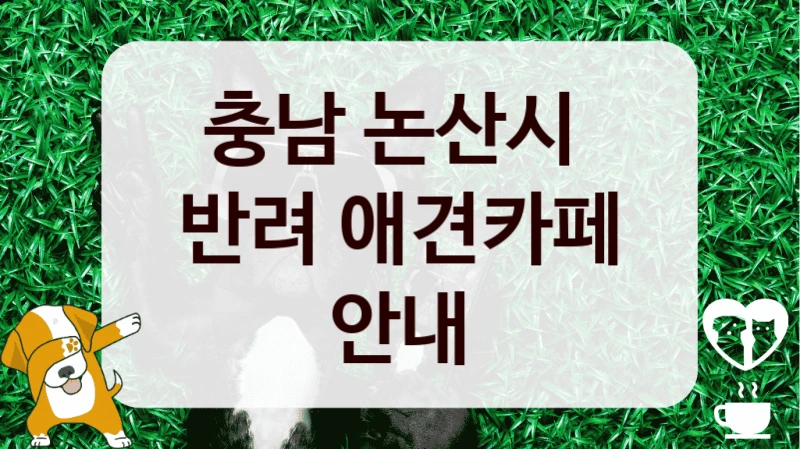 충남 논산시 
반려 애견카페 안내