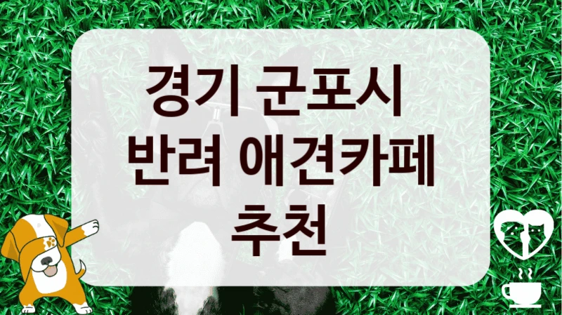경기 군포시 
반려 애견카페 추천