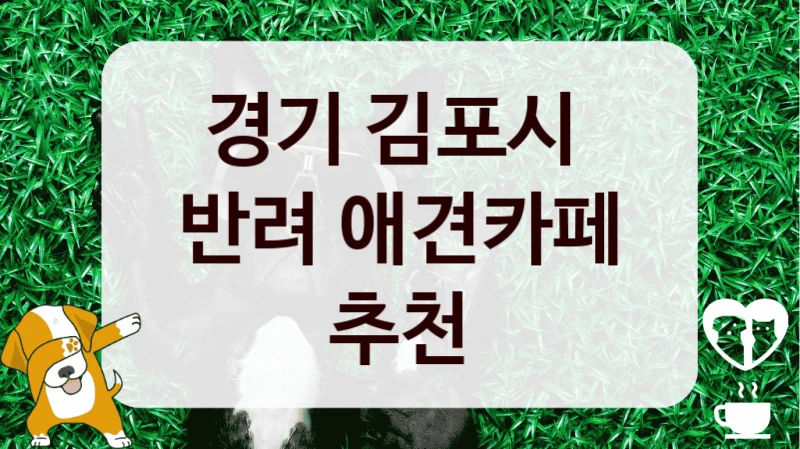 경기 김포시 
반려 애견카페 추천