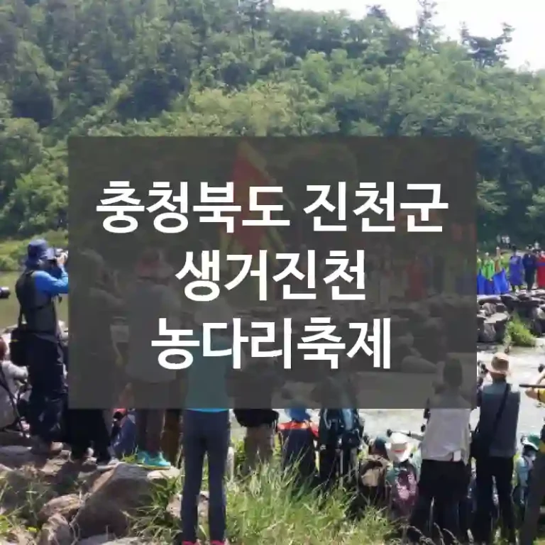 충청북도 진천군
생거진천 농다리축제