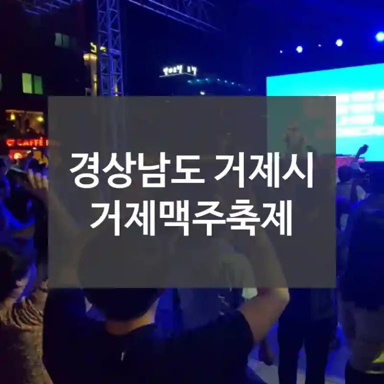 경상남도 거제시
거제맥주축제