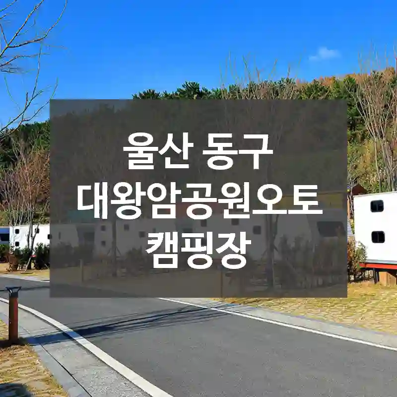 울산 동구
대왕암공원오토캠핑장