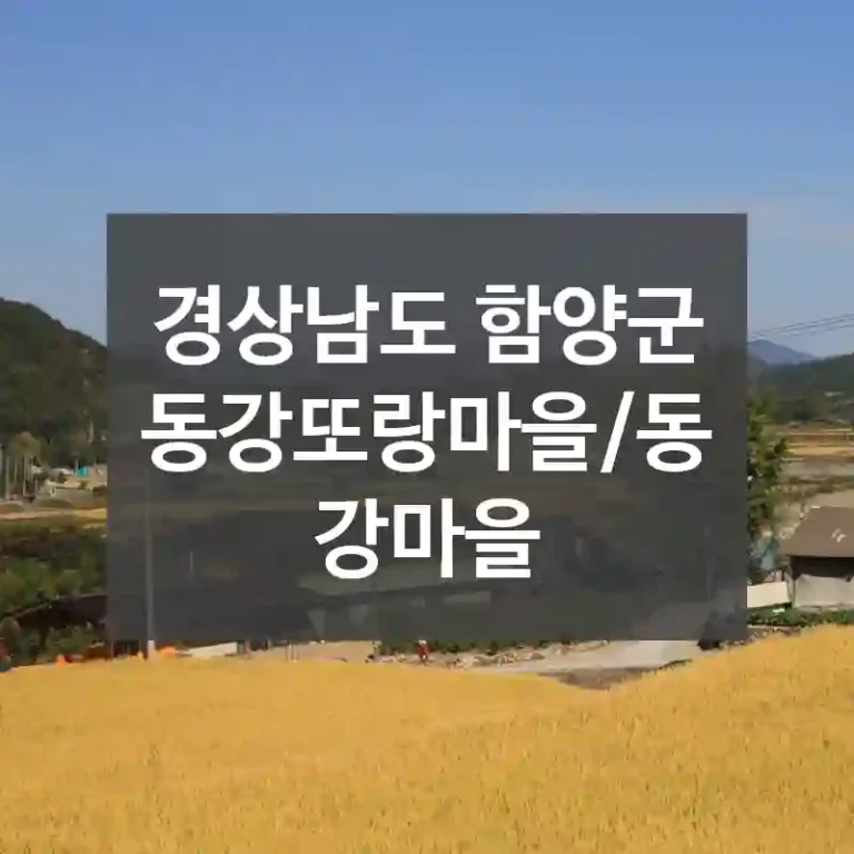 경상남도 함양군
동강또랑마을/동강마을