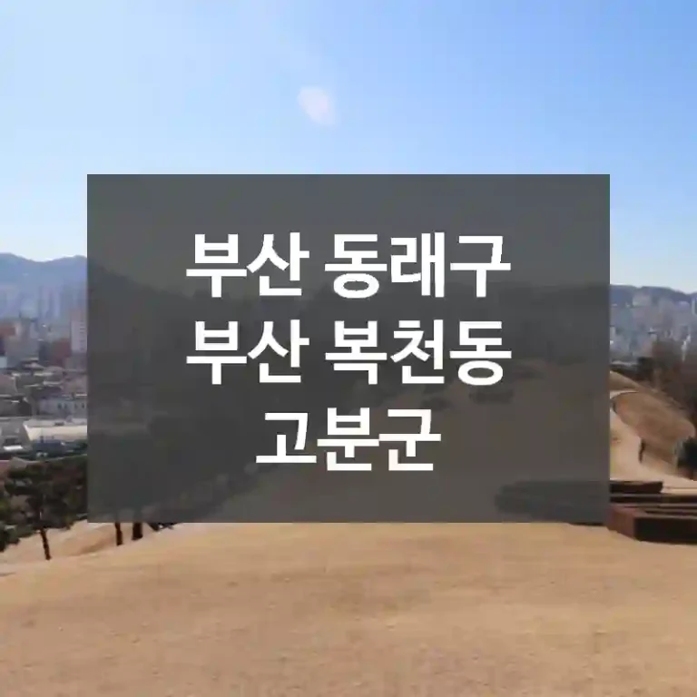 부산 동래구
부산 복천동 고분군