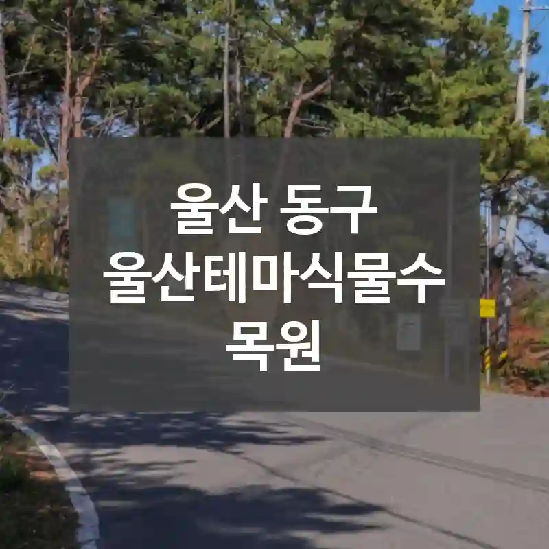 울산 동구
울산테마식물수목원