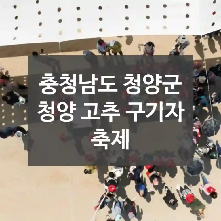 충청남도 청양군
청양 고추 구기자 축제