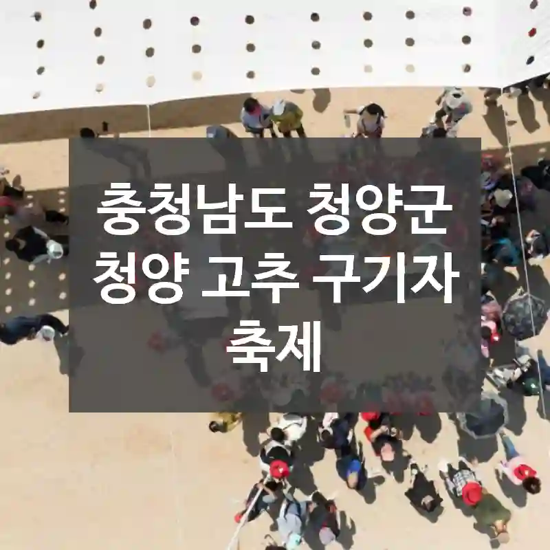 충청남도 청양군
청양 고추 구기자 축제