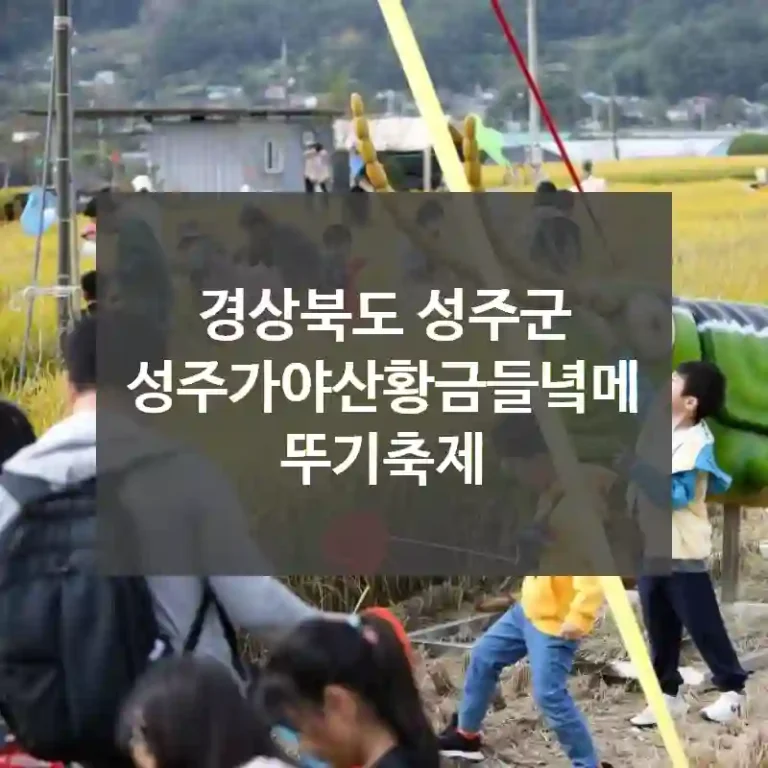 경상북도 성주군
성주가야산황금들녘메뚜기축제