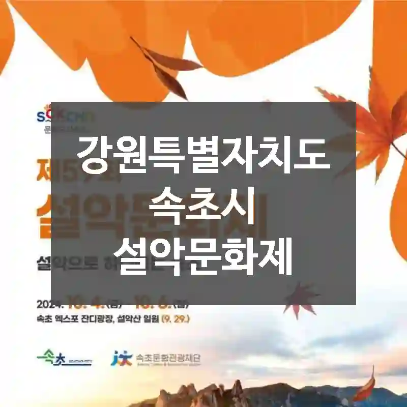 강원특별자치도 속초시
설악문화제