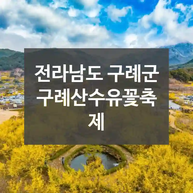 전라남도 구례군
구례산수유꽃축제