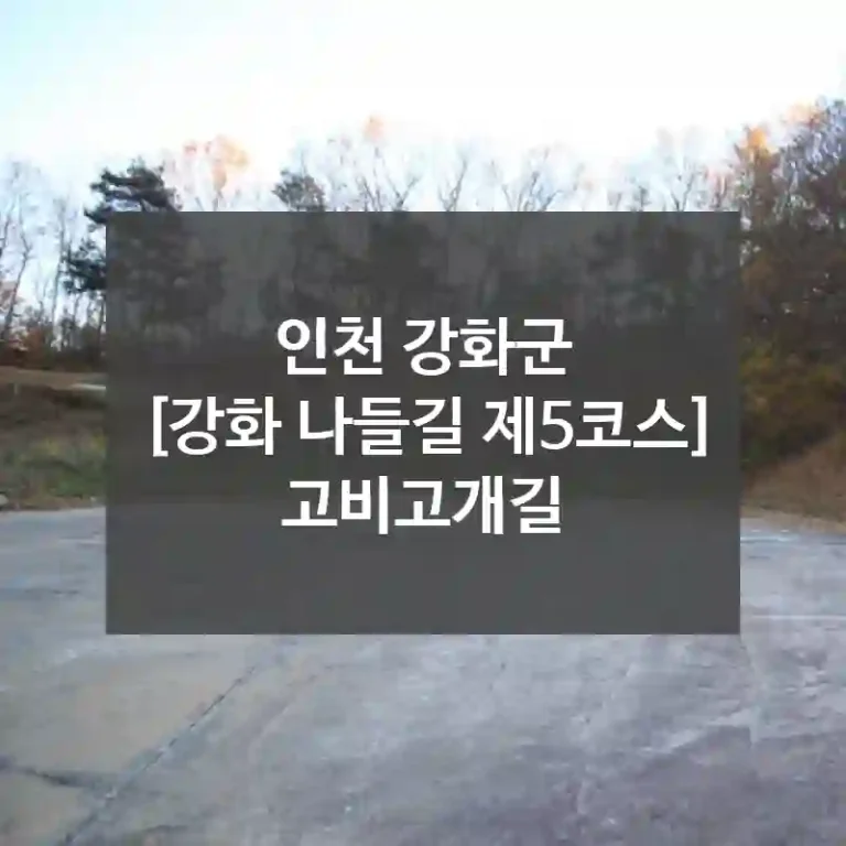 인천 강화군
[강화 나들길 제5코스] 고비고개길