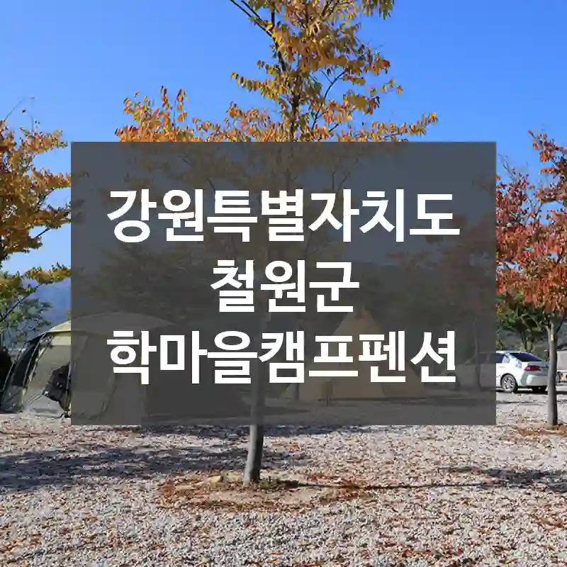 강원특별자치도 철원군
학마을캠프펜션