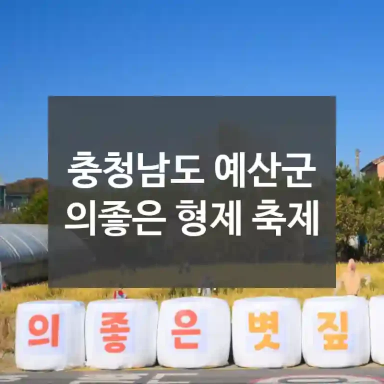 충청남도 예산군
의좋은 형제 축제