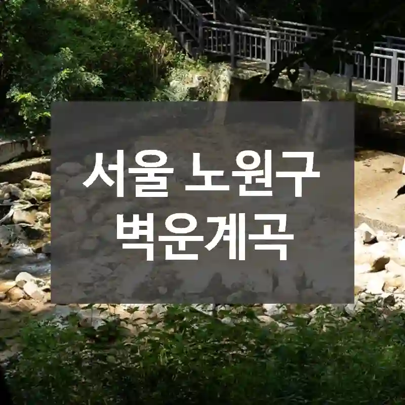 서울 노원구
벽운계곡