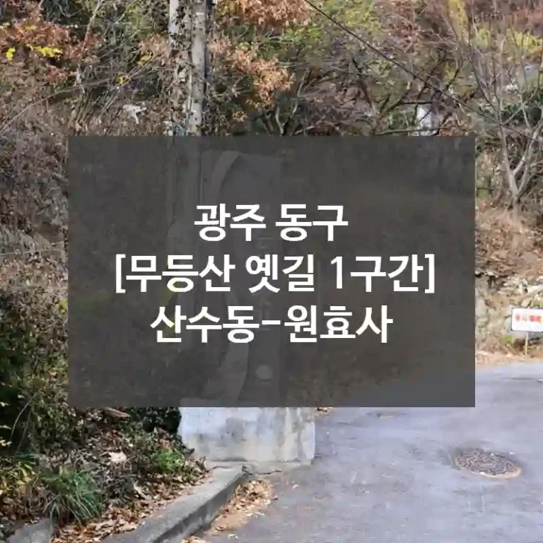 광주 동구
[무등산 옛길 1구간] 산수동-원효사