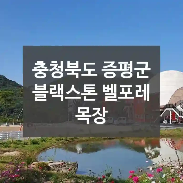 충청북도 증평군
블랙스톤 벨포레 목장