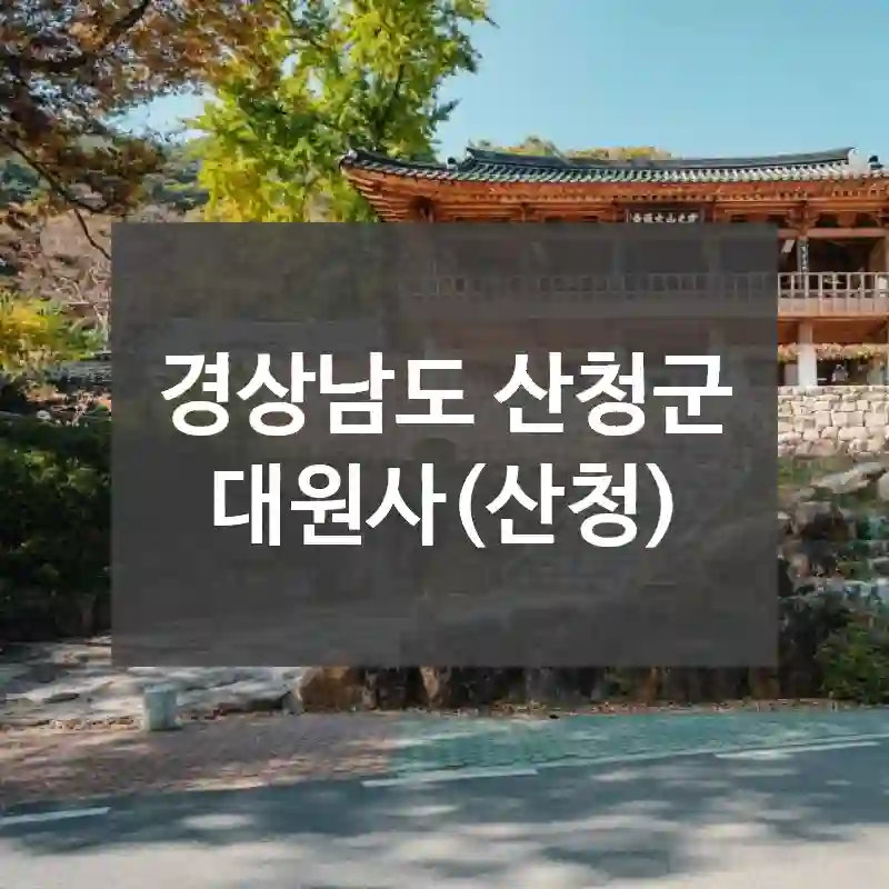 경상남도 산청군
대원사(산청)