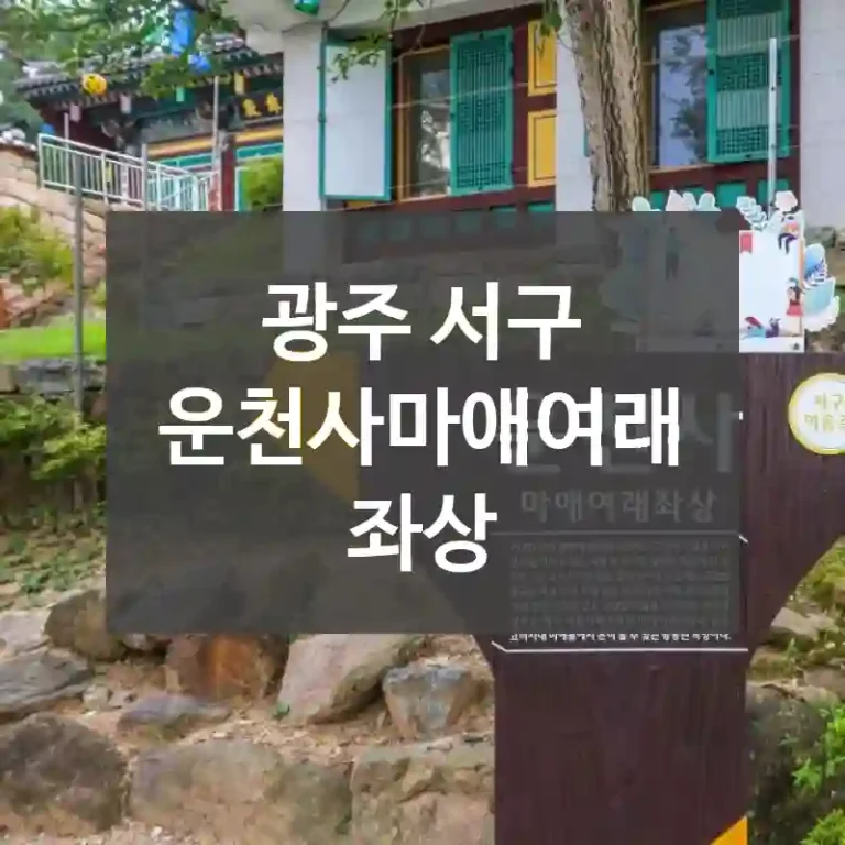 광주 서구
운천사마애여래좌상