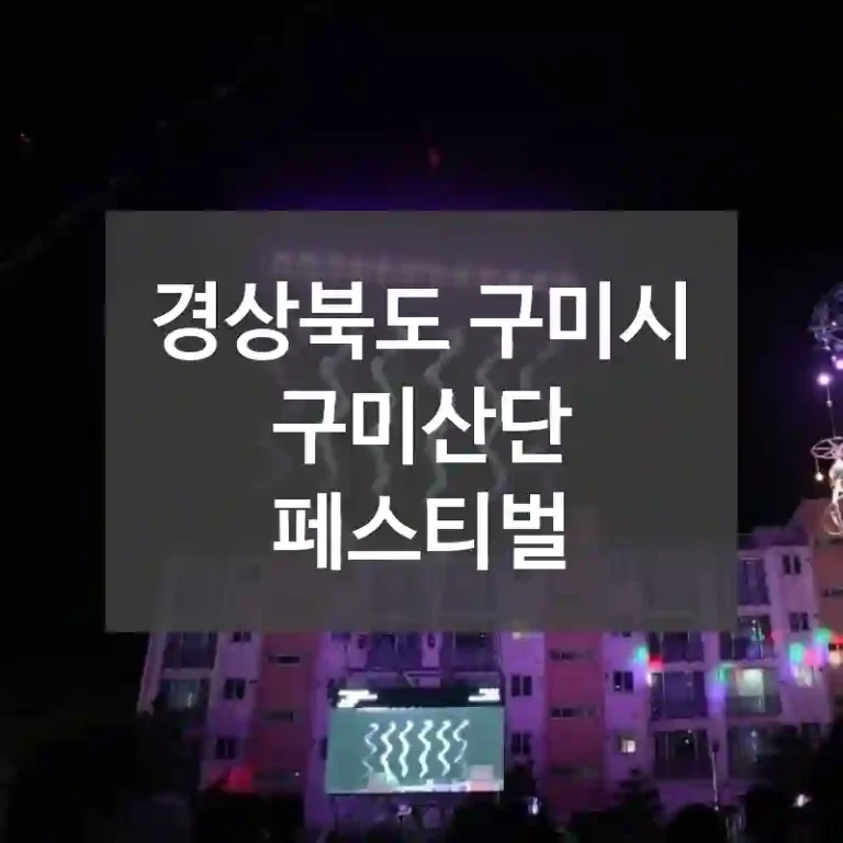 경상북도 구미시
구미산단 페스티벌