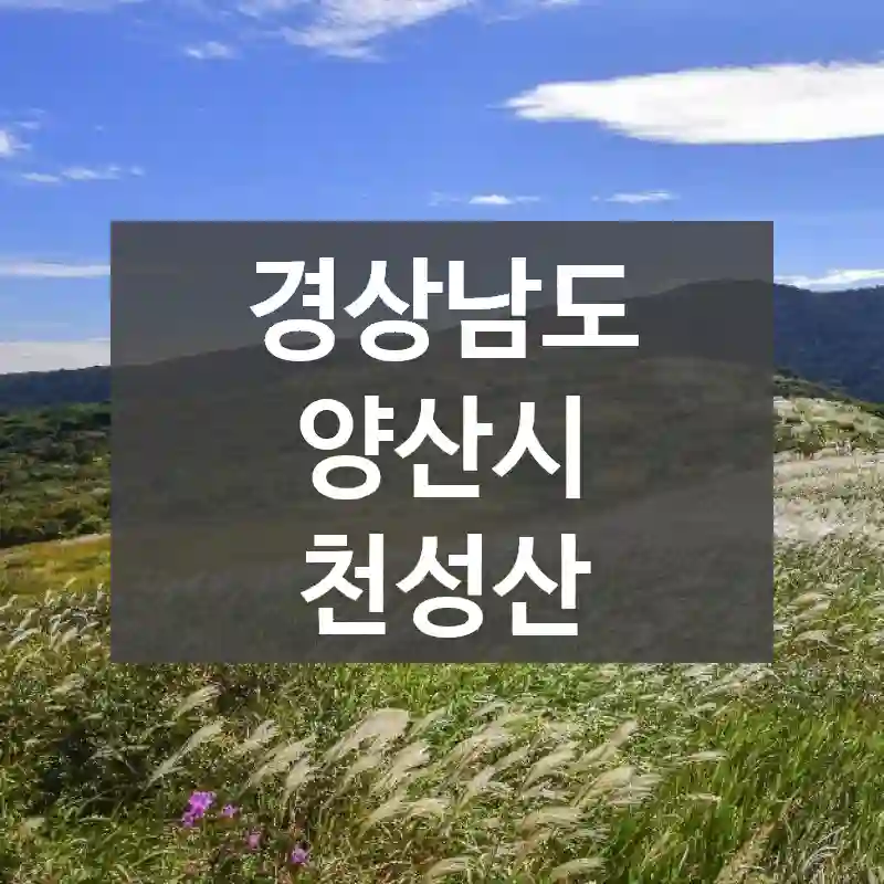 경상남도 양산시
천성산