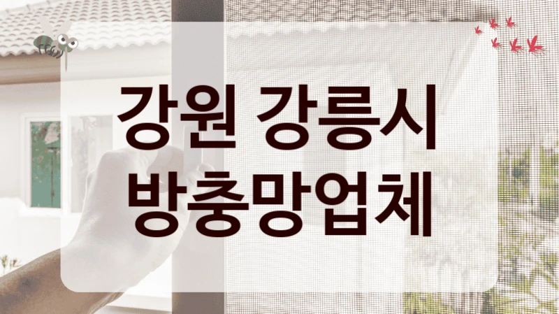 강원 강릉시 방충망업체