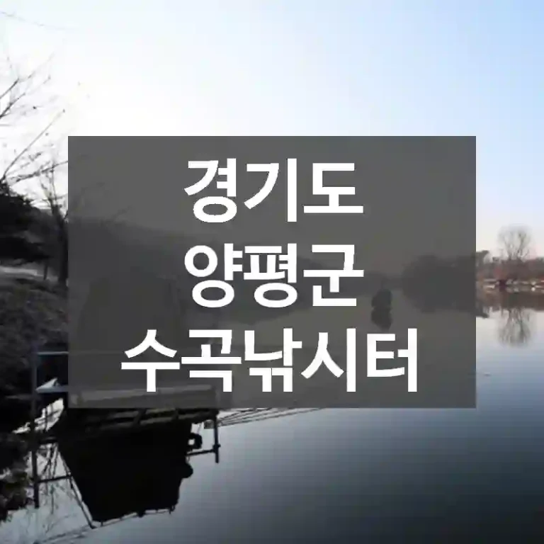 경기도 양평군
수곡낚시터