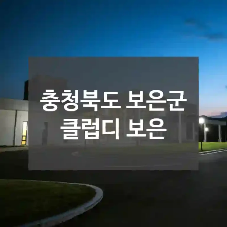 충청북도 보은군
클럽디 보은