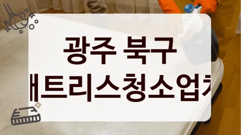 광주 북구 매트리스청소업체