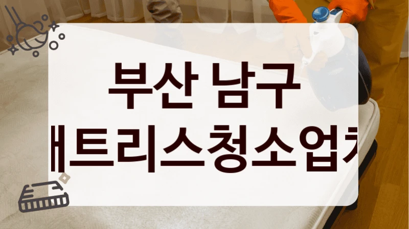 부산 남구 매트리스청소업체